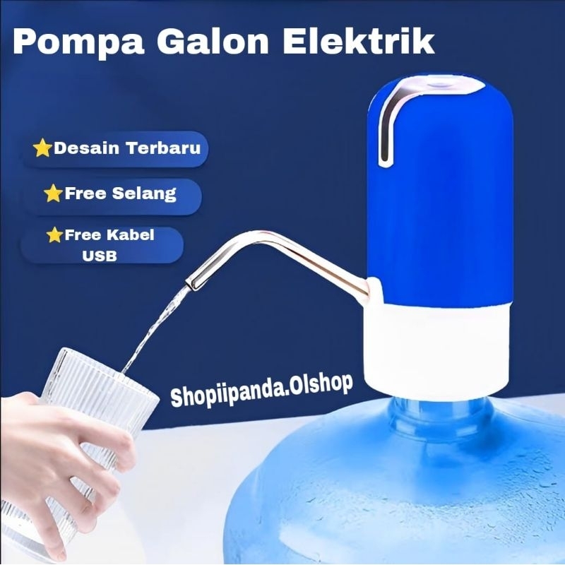 Pompa PencetanGalon LED Elektrik Dispenser Aqua Galon⭐mrshopee⭐