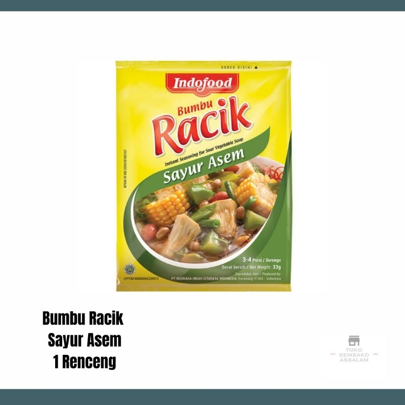 Indofood Bumbu Racik Sayur Asem 1 Renceng / Bumbu Indofood Racik Sayur Asem Renceng / Indofood Racik