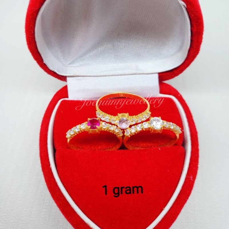 cincin emas muda 1 gram mata