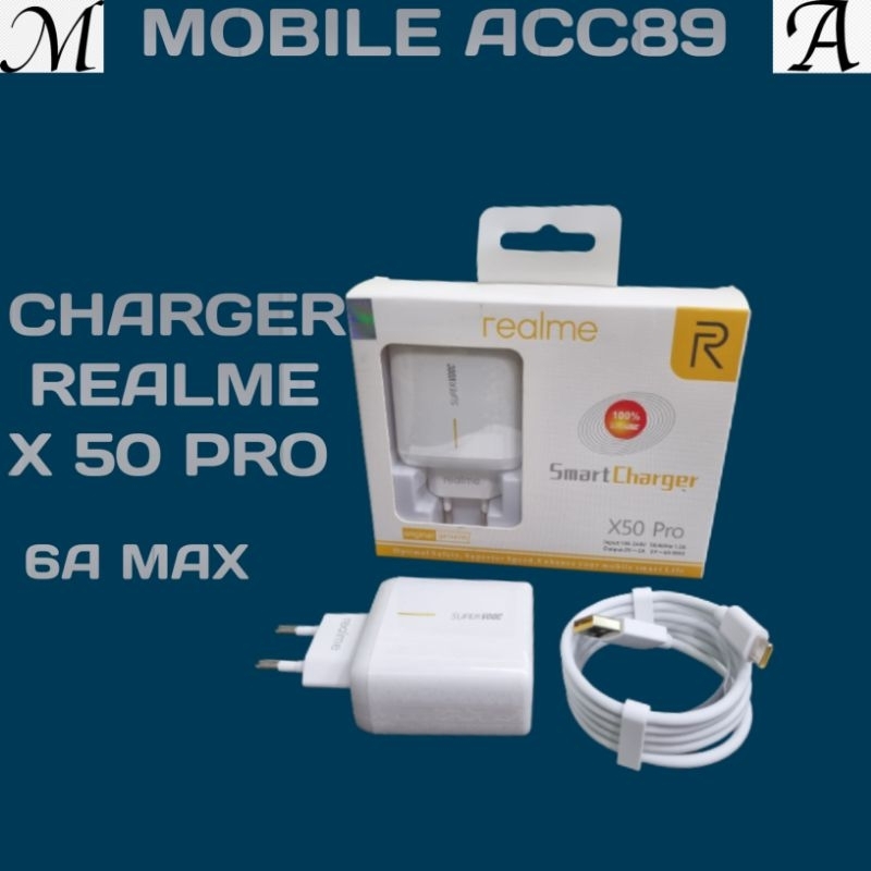 Smart Charger Realme X50 Pro Type C  Fast Charging Original 100%