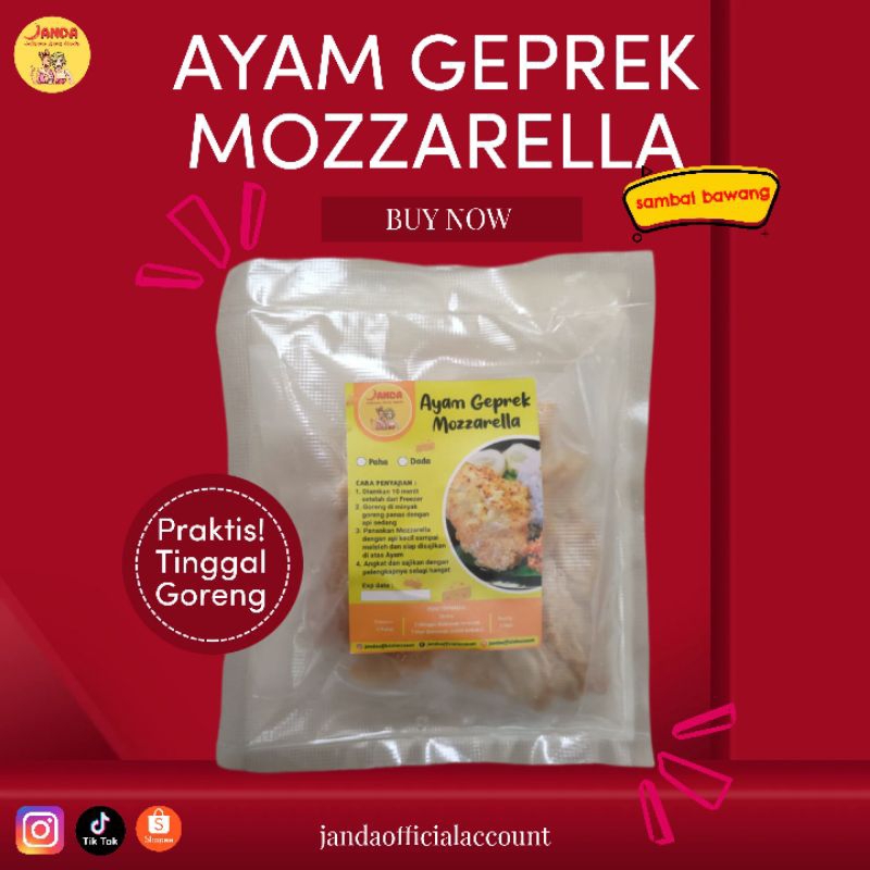 

Ayam Geprek Mozzarella Sambal Bawang - jandaofficialaccount