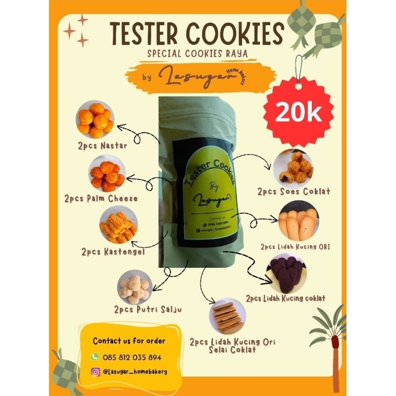 

TESTER COOKIES special edisi raya kemasan pouch