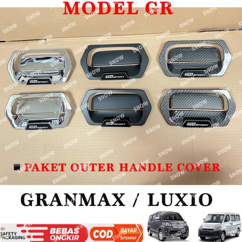 Paket Outer Handle Gran max Granmax Luxio Hitam Chrome Carbon TRD GR Sport