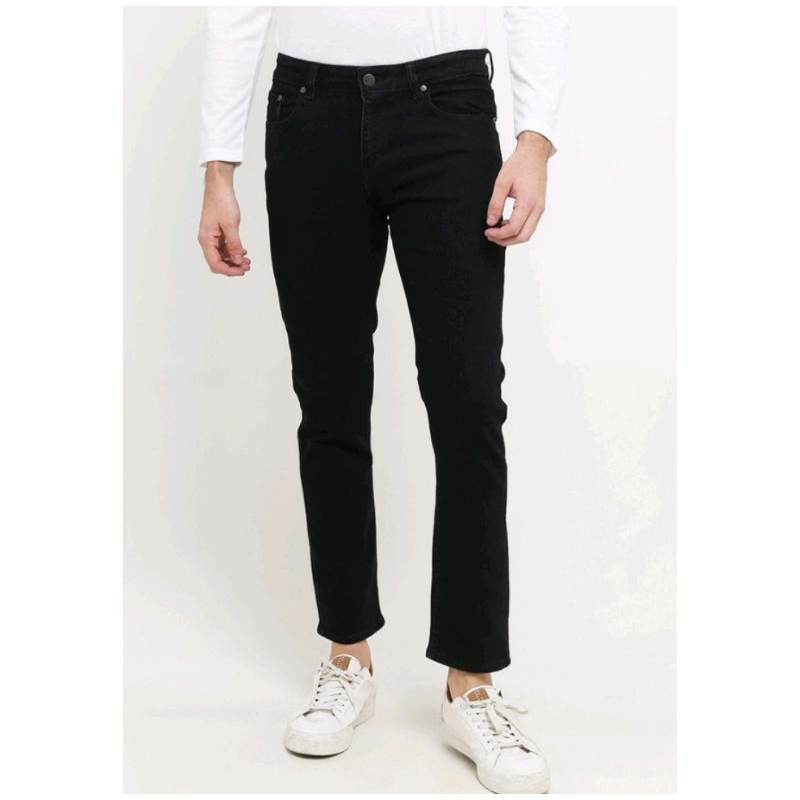Celana Jeans Carvil Nobu.BLK - Jeans Man Carvil Original