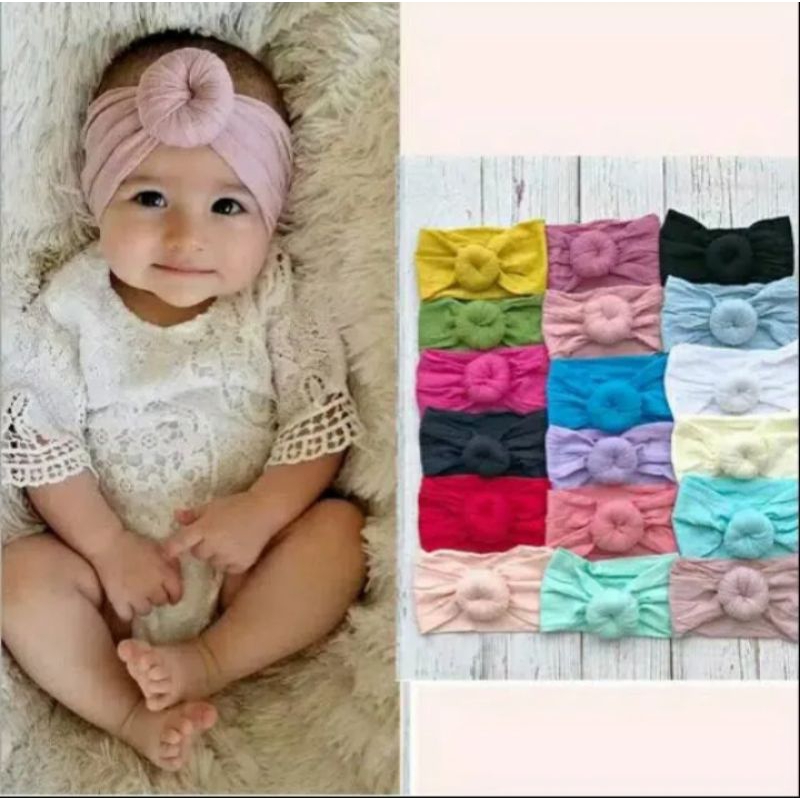 Bandana Donat bayi perempuan / Bando bayi perempuan BB-04