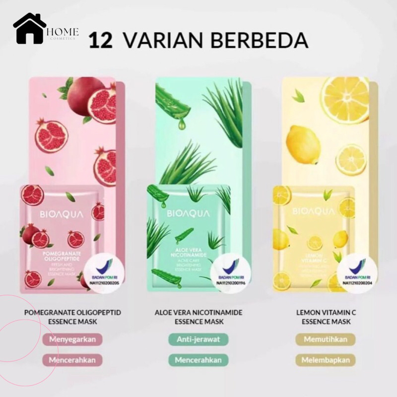 Bioaqua Sheet Mask Masker Wajah Original BPOM Exp 2025