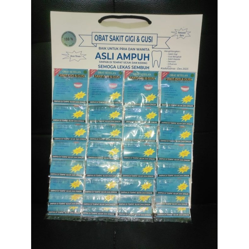 (COD) OBAT SETELAN SAKIT GIGI DAN GUSI 32 PCS