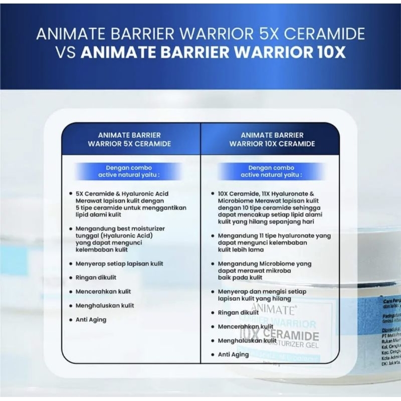 (*) ANIMATE BARRIER WARRIOR 10X CERAMIDE MOISTURIZER GEL