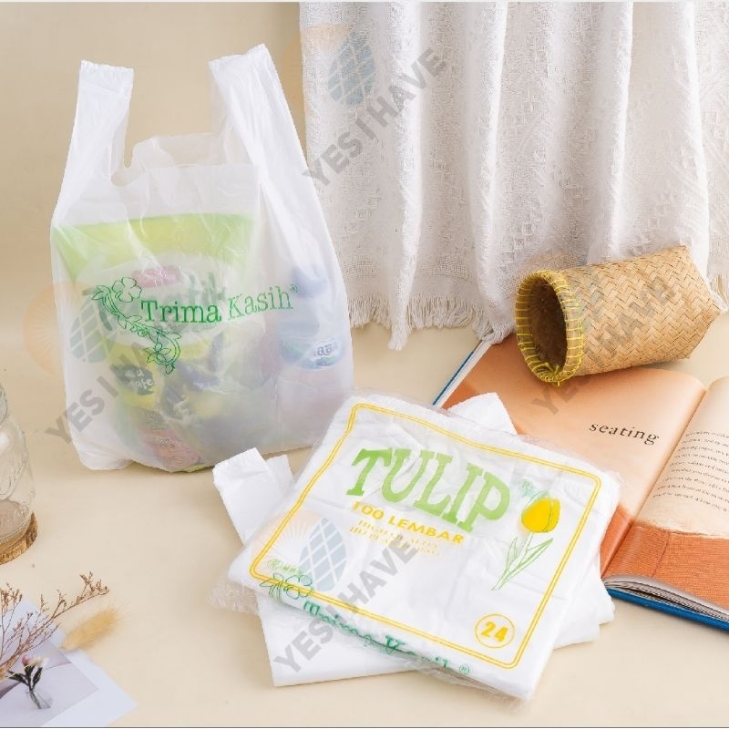 Kantong Kresek Plastik Terima Kasih TULIP 24