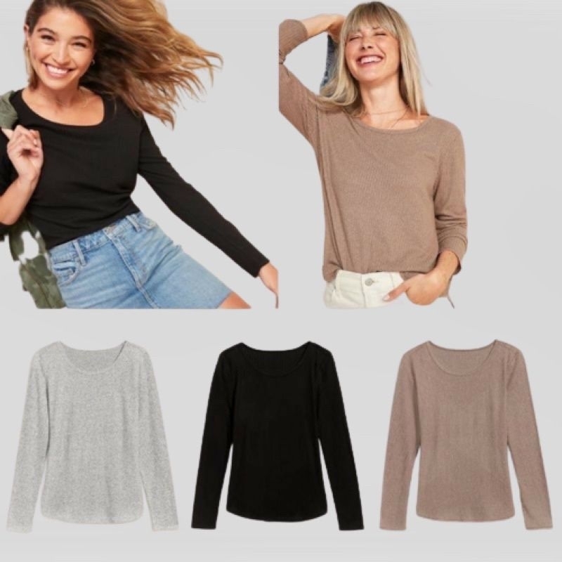 Long Sleeve Cozy Waffle OldNavy