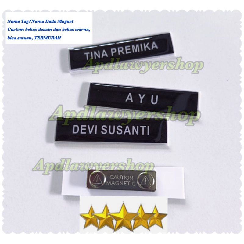 

Name Tag Id Card Papan Nama Dada Name Tag nama dada Resin magnet murah kwalitas bagus