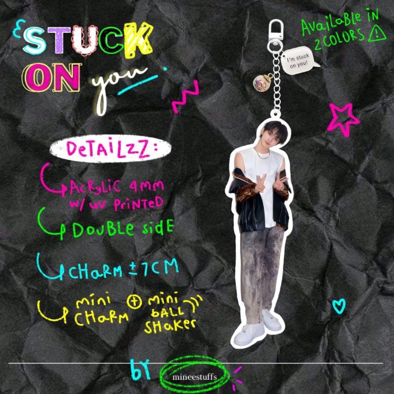 STUCK ON YOU keychain ENHYPEN >.< ✷ 