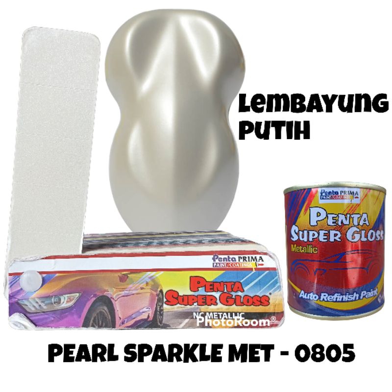 cat duco penta super gloss pearl sparkle mutiara lembayung putih 1kg