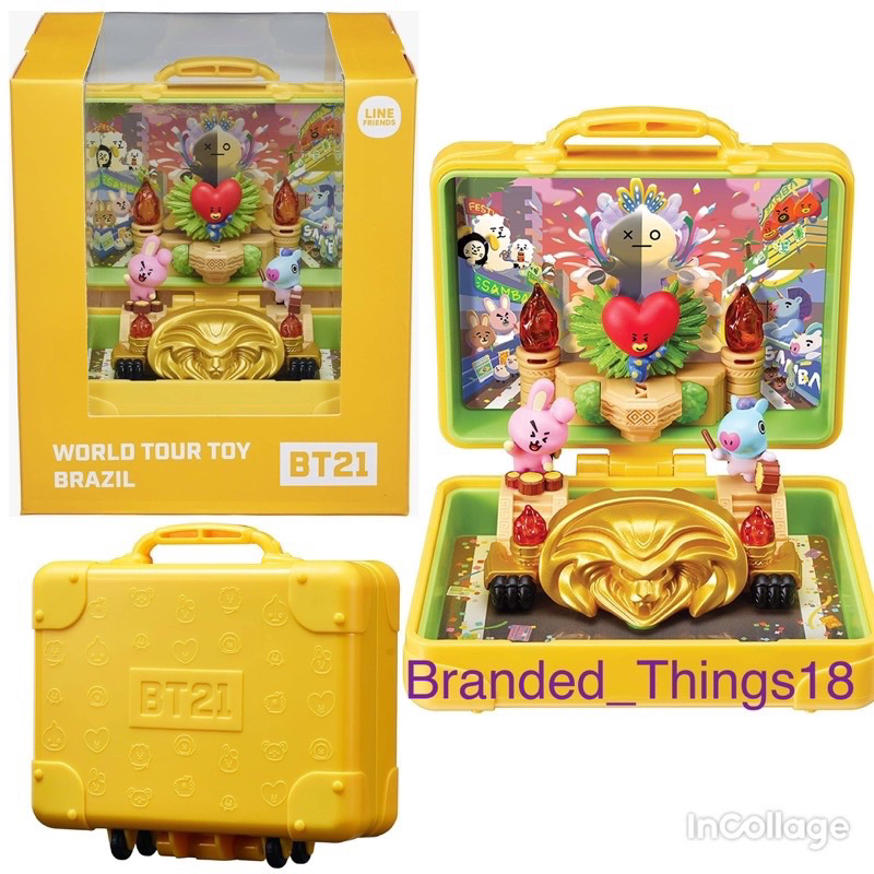 BT21 Brazil Yellow Box World Tour Cheerleading Cooky BTS Jeon Jungkook Interactive Toy Sound Move Ju