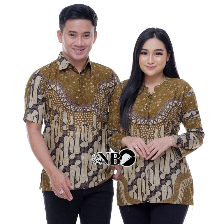 Batik Couple Modern Atasan Blouse Batik Kerja Kantor Wanita