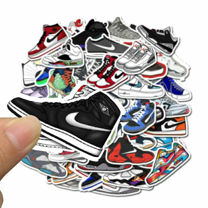 20 Pcs Stiker Pack Motif Sepatu ( RANDOM )