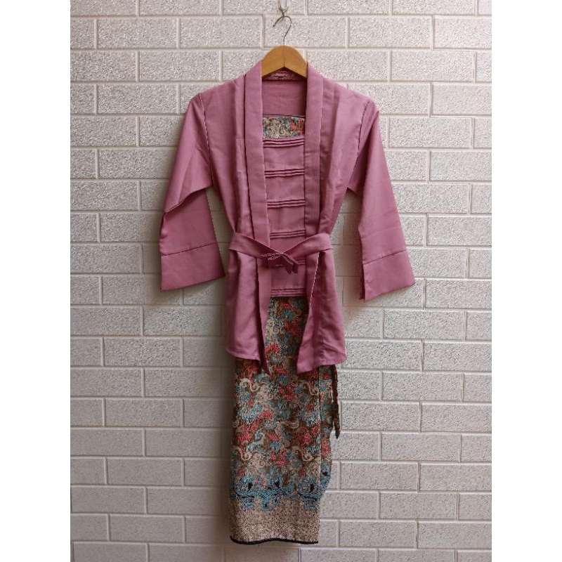 setelan kebaya kutubaru modern set rok lilit