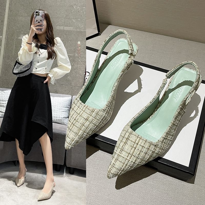 SN3123 - Heel Sling Back Fashion Wanita