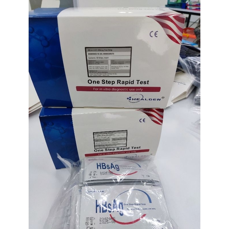 Rapid test HBsAg strip si 50 | Healgen HBsAg strip