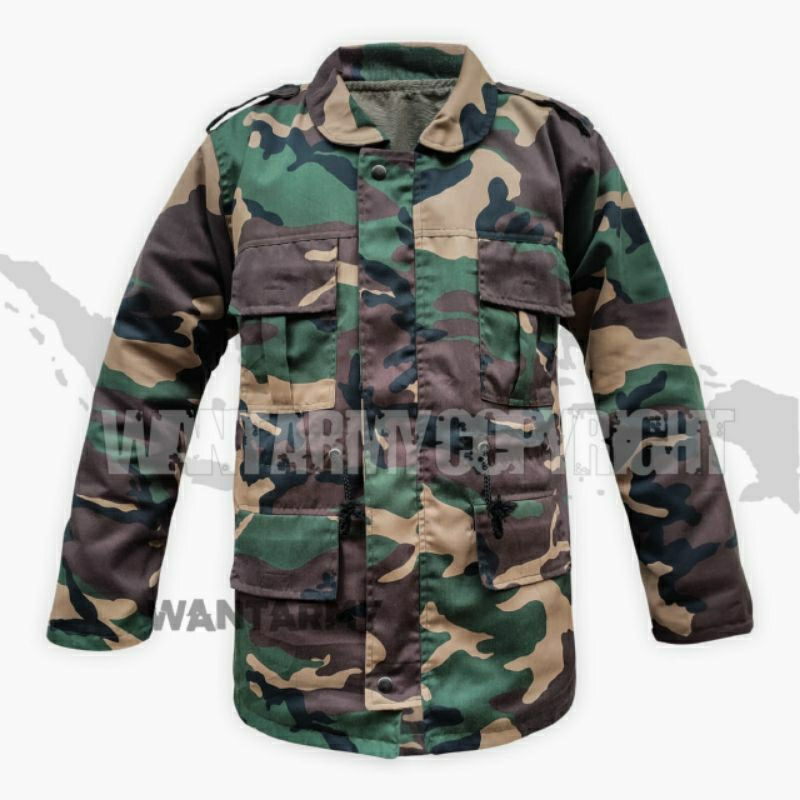 Jaket Loreng Nato Bolak Balik/Jaket Parka Loreng