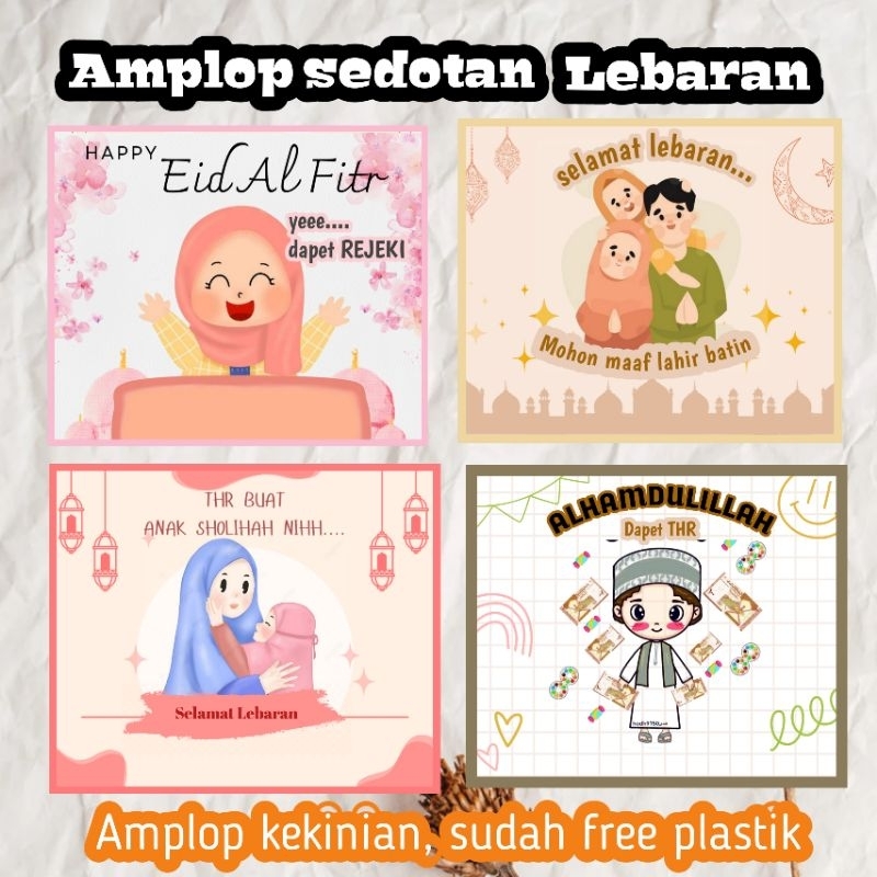 

(isi 10) Amplop Sedotan Lebaran / Amplop lebaran viral /Angpao Lebaran l Amplop lebaran kekinian