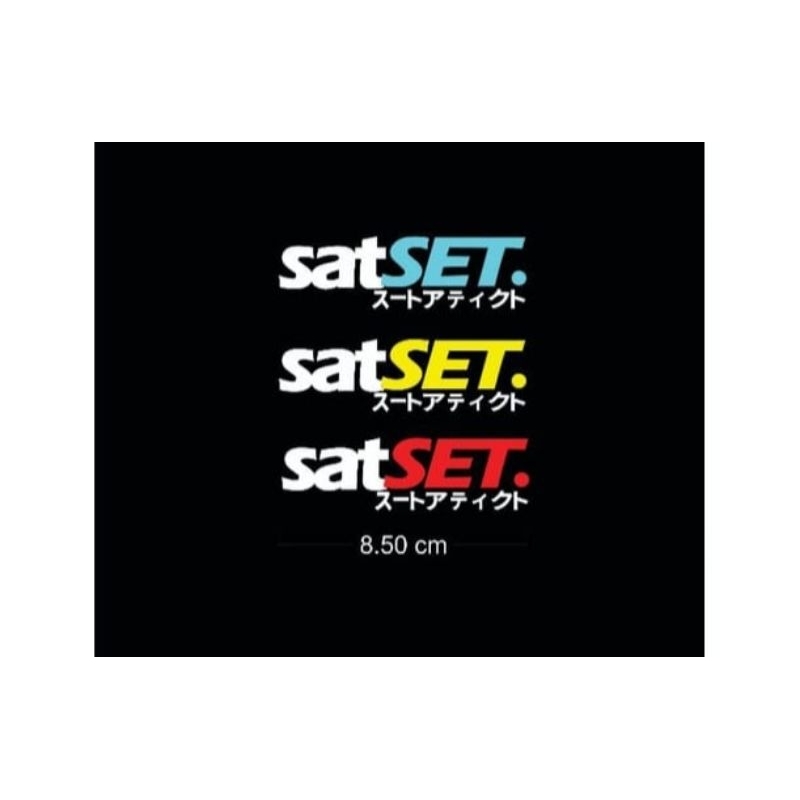 Stiker Sat Set Sticker Cutting Stiker Viral Motor Murah Anti Air
