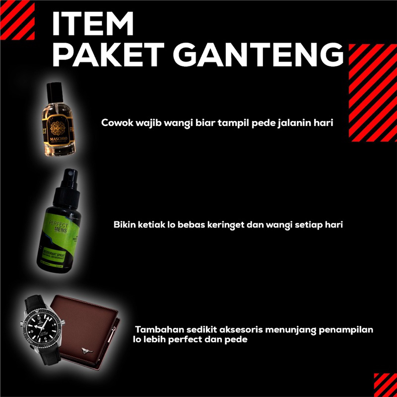 PAKET GANTENG PERFECTMENS COWOK, PAKET LENGKAP SKINCARE COWOK PRIA, LAKI LAKI Gratis dompet dan jam tangan, Paket lengkap pria