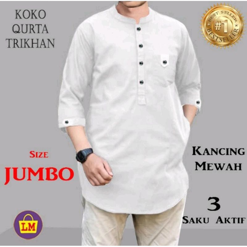 Kemeja Koko Muslim Jumbo Premium