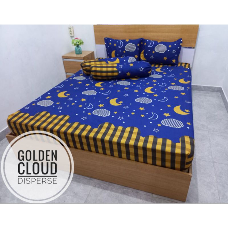 SPREI 160x200 SPREI HOMEMADE POLOS dan MOTIF KARAKTER Size 160X200 Set Sarung Bantal Guling Katun Adem Tidak Luntur esthetic kotak hitam black square monochrome