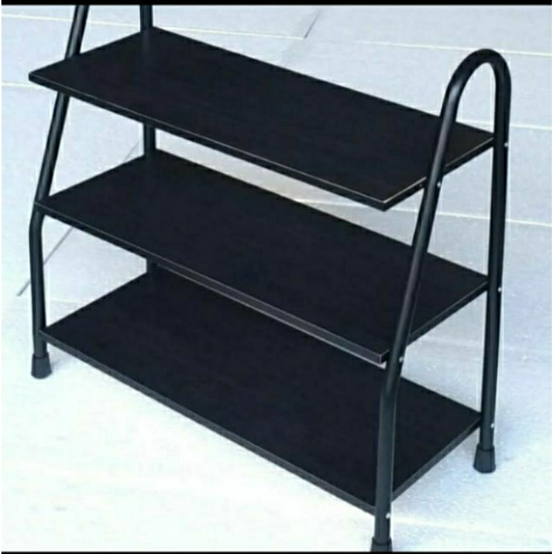 Rak Sepatu Kayu susun 3