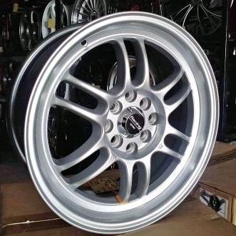 velg racing enkei rpf1 ring 16x7 rata velg mobil jazz.yaris.mobilio