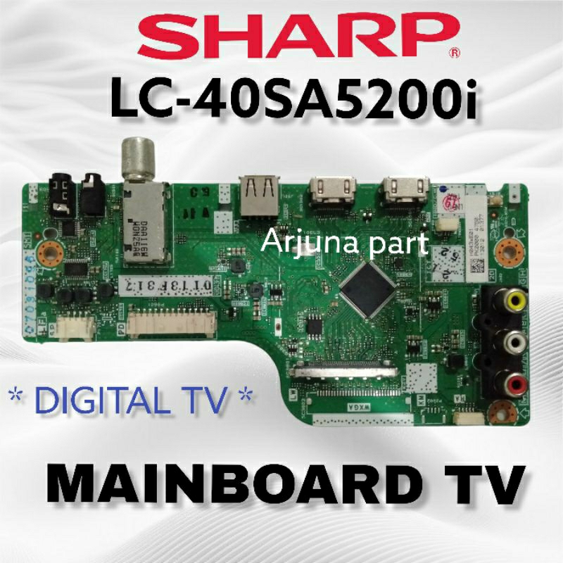 MAINBOARD TV SHARP LC-40SA5200 / MAINBOARD TV SHARP LC-40SA5200i / MB TV SHARP LC-40SA5200 / MESIN T
