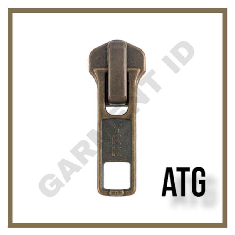 100pcs Kepala Resleting YKK / Kepala Sleting Gigi Besi YKK Atg Bakar No 5