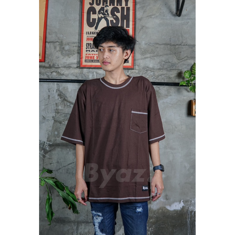 [OVERSIZE] T shirt BYAZ Pocket Polos X FAHRAT