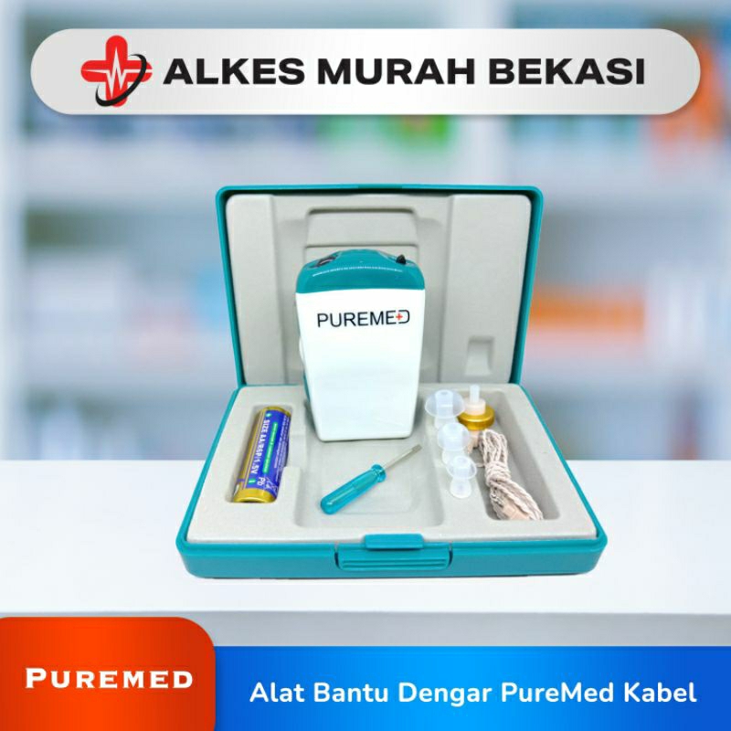 PUREMED Alat Bantu Dengar Pakai Kabel