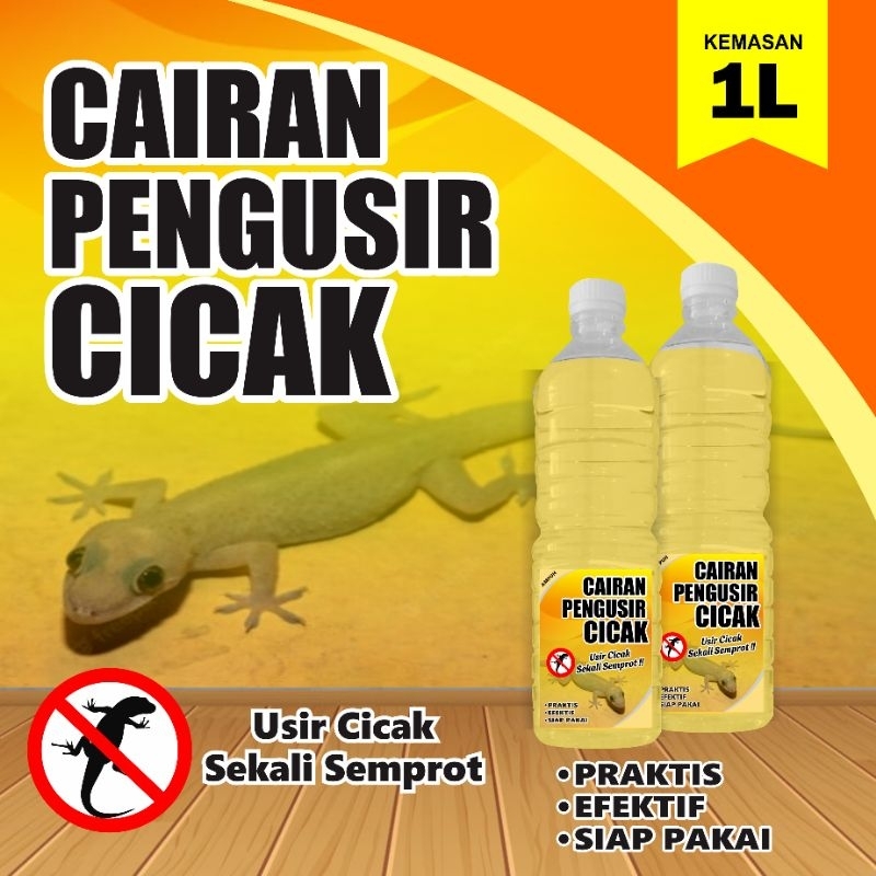 Cairan Pengusir CICAK Ampuh kemasan botol PET 1 liter