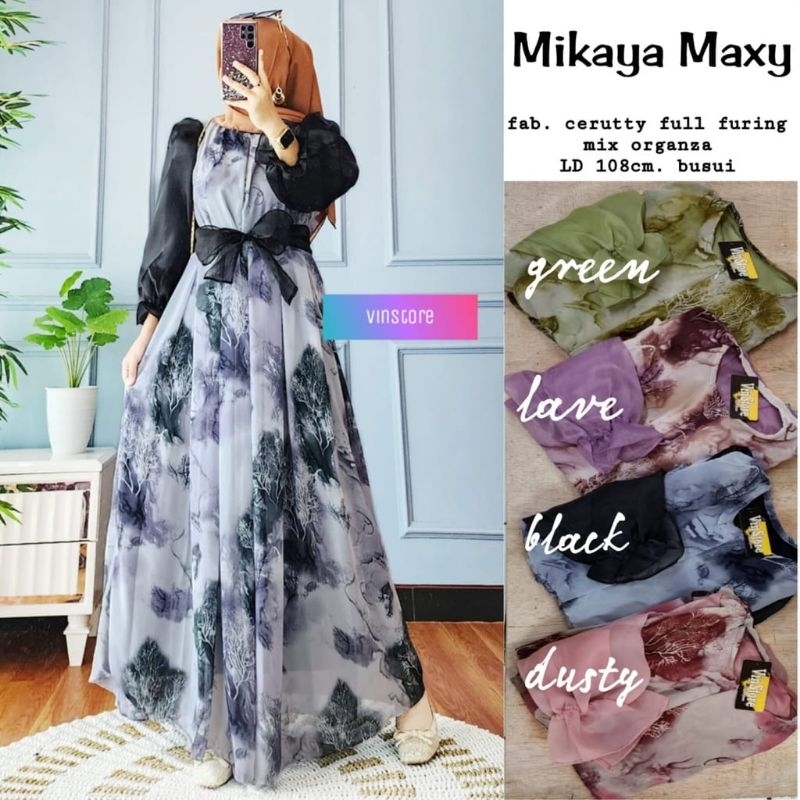 mikaya maxy warna hitam