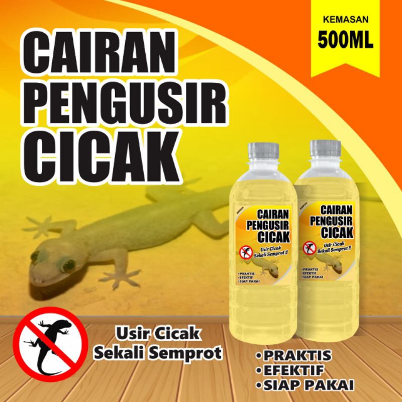 Cairan Pengusir CICAK Ampuh kemasan botol PET 500 ml