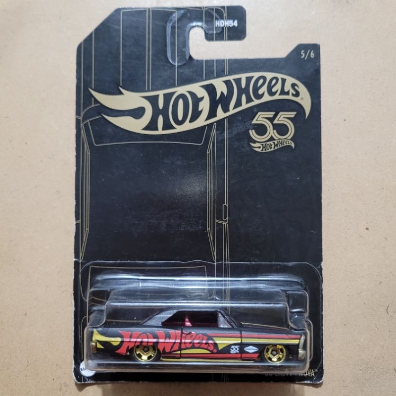 HOT WHEELS '66 CHEVY NOVA / 55TH ANNIVERSARY [ BLACK ]
