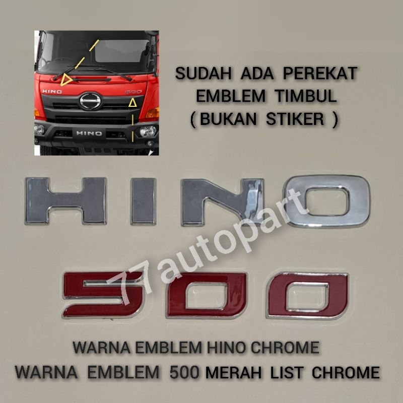 tulisan emblem hino 500