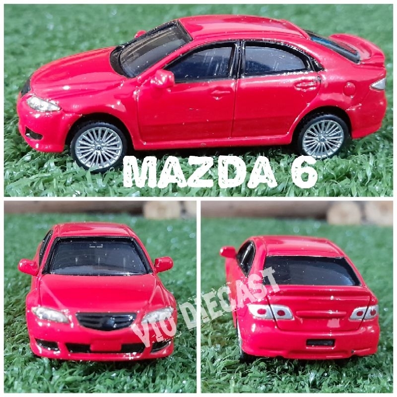Diecast Miniatur Mazda 6 merah skala 1:64