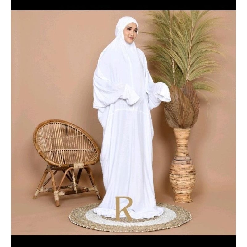 Mukena Terusan Katun Polos