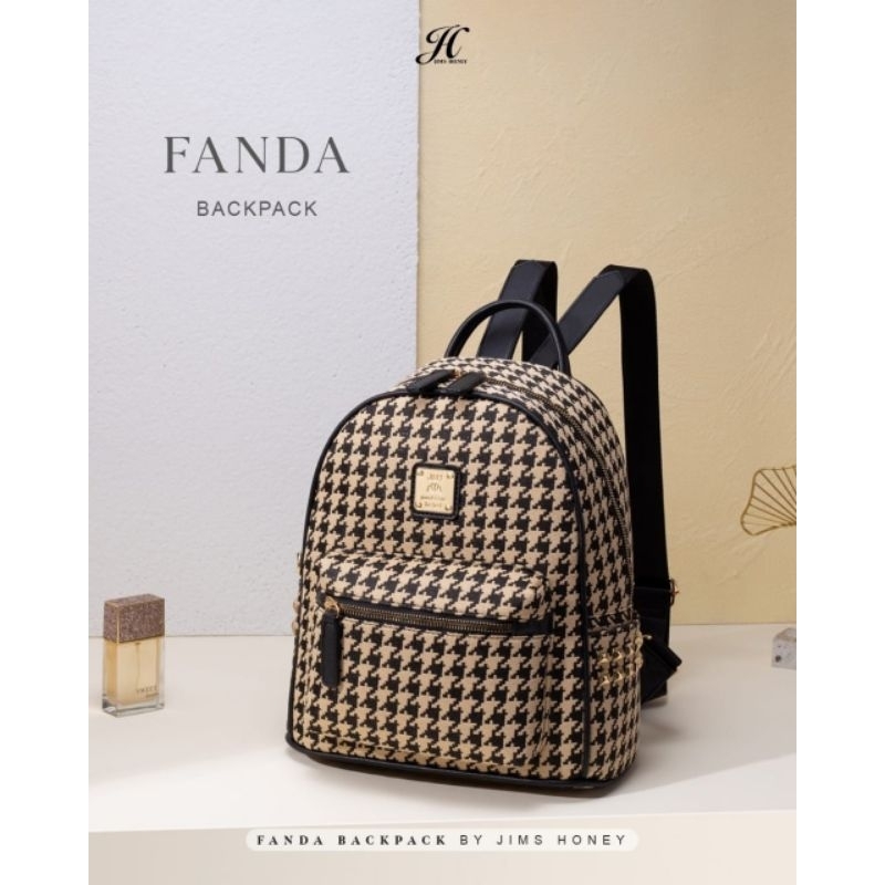 Fanda Back Pack Jimshoney Tas Ransel Wanita Tas Main Tas sekolah wanita Tas Cantik wanita Tas import