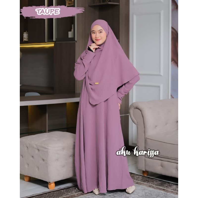 GAMIS KAIFA DAN RAYANA SYARI BY AKU KARISSA MODEL TERBARU FRENCH KHIMAR STYLE OOTD WANITA MUSLIMAH KEKINIAN