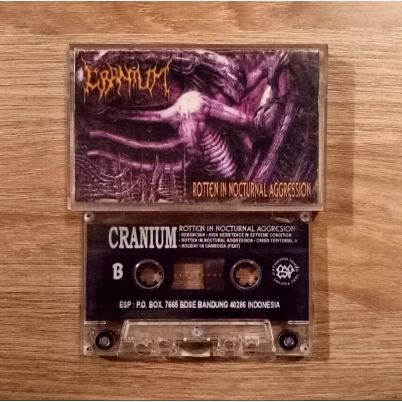 USED Cranium - Rotten In Nocturnal Agression (Kaset Tape Pita)