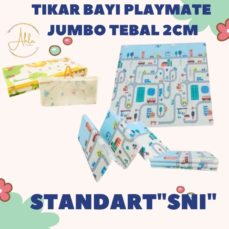 TIKAR PLAYMATE KARAKTER  BERMAIN ANAK JUMBO 200X200 TEBAL 3CM