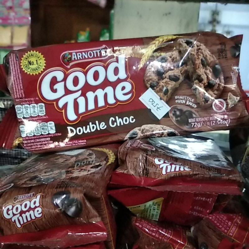 

GOOD TIME Double Choco Cookies Rasa Coklat 72gr