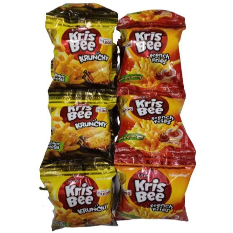 

Krisbee Kentang goreng 9 gram ( 1 Renceng isi 10 pcs)