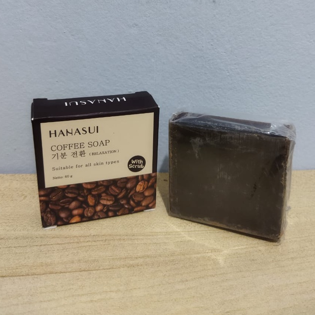 Hanasui Coffee Soap With Scrub 60gr Original