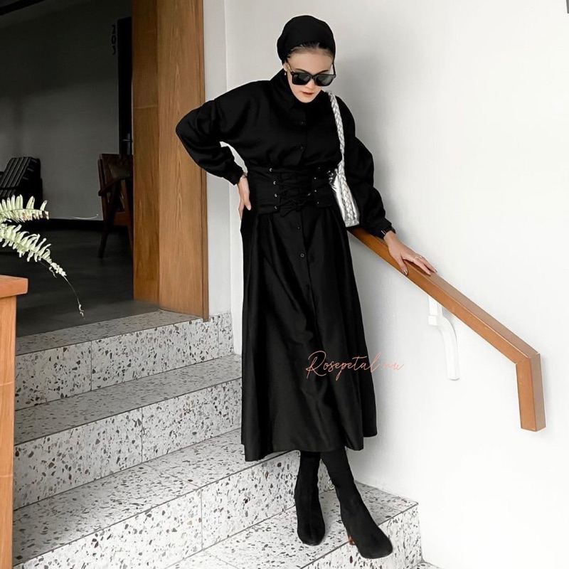 Jimin long dress / dress obi belt / korean long dress import